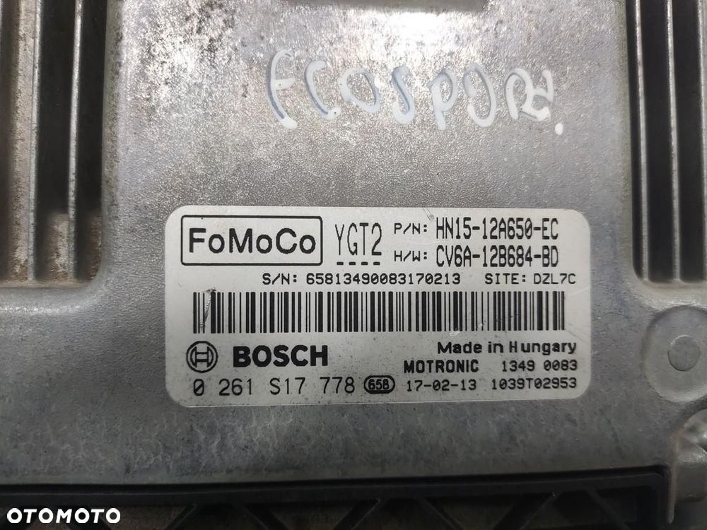 STEROWNIK KOMPUTER SILNIKA FORD ECOSPORT MK2 1.0 ECOBOOST HN15-12A650-EC - 4