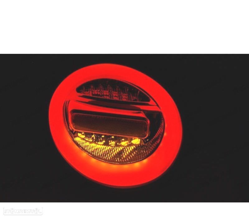 CONJUNTO DE FAROLINS VW NEW BEETLE 98 - 05 LED BAR COM INDICADOR DINÂMICO VERMELHO - 3