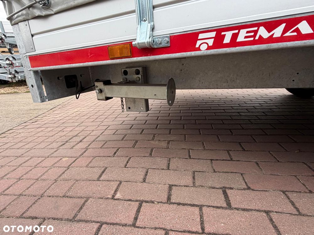 TEMARED Przyczepa Temared Carplatform 4021 406x216x30 cm DMC 2700kg + stelaż i plandeka firanka H170 - 5