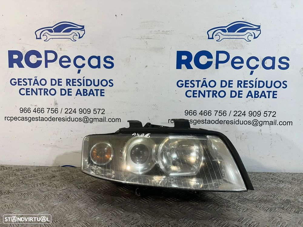 .Conjunto Farois Otica Frente Frontal Audi A4 B6 Original - 9