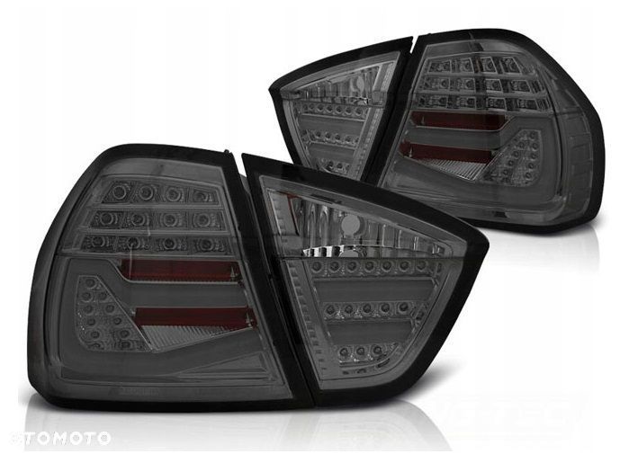 Lampy tylne kpl 4szt LED Diodowe Neon Dymione Tuning Bmw 3 e90 sedan 05-08 - 1