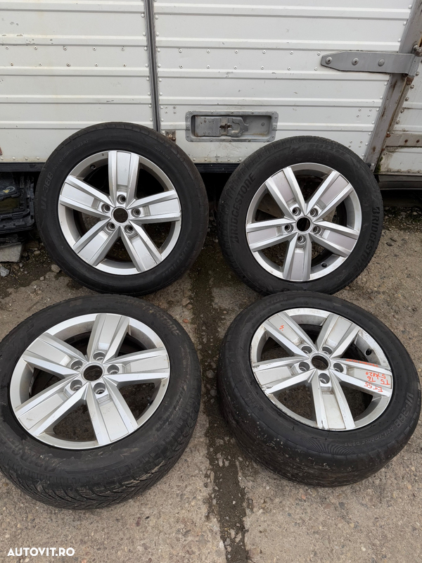 Set jante aliaj VW T5, T6 cu cauciucuri uzate 235/55R17, et55 ,5x120, cod janta 7E0601025P