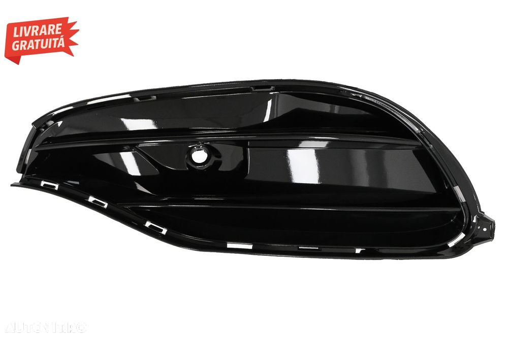Grile Laterale Bara Fata Negru Lucios Mercedes CLA W117 C117 Facelift (2016-2018) - livrare gratuita - 3