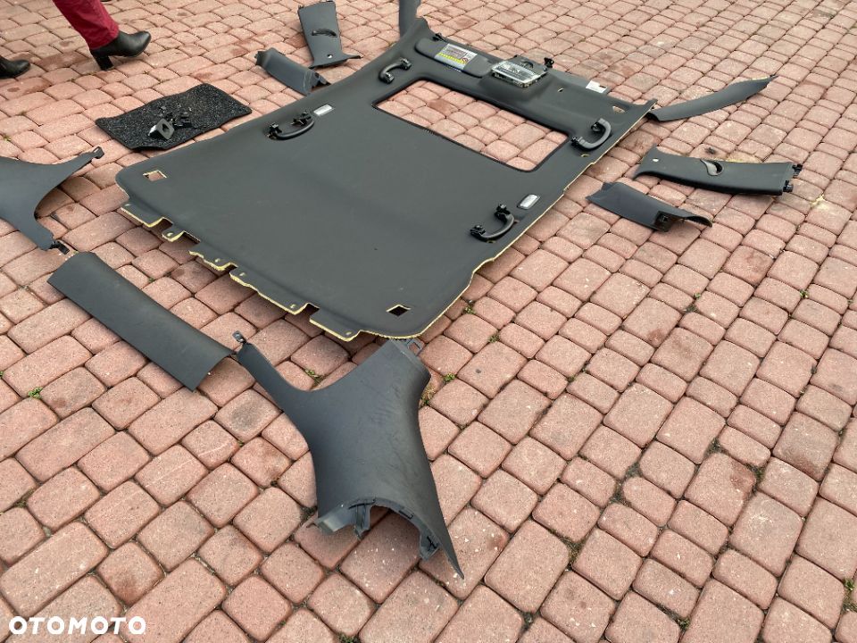 CZARNA PODSUFITKA CZARNY SUFIT SŁUPKI KOMPLET  ALFA ROMEO 159 KOMBI 2.4 JTD SZYBERDACH - 3