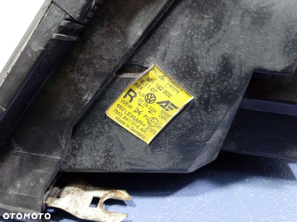VW SHARAN I LIFT 04-10 REFLEKTOR PRAWY LAMPA H7 EU 7M3941016AH - 8