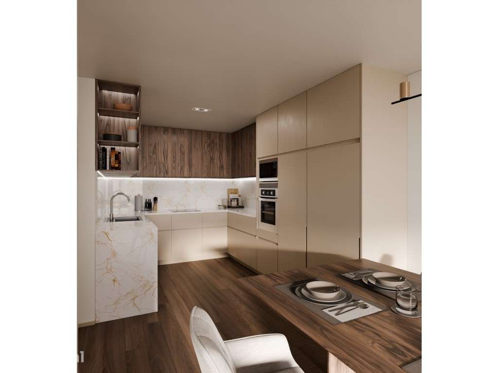 Novo Apartamento T2 com terraço em Canelas - Grande imagem: 2/16