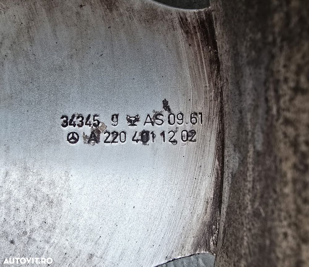 Jante Originale Mercedes S600 V12 (W220) - 17 inch  is sau et 46 - Ideale Viano / Vito / S-Class - 9