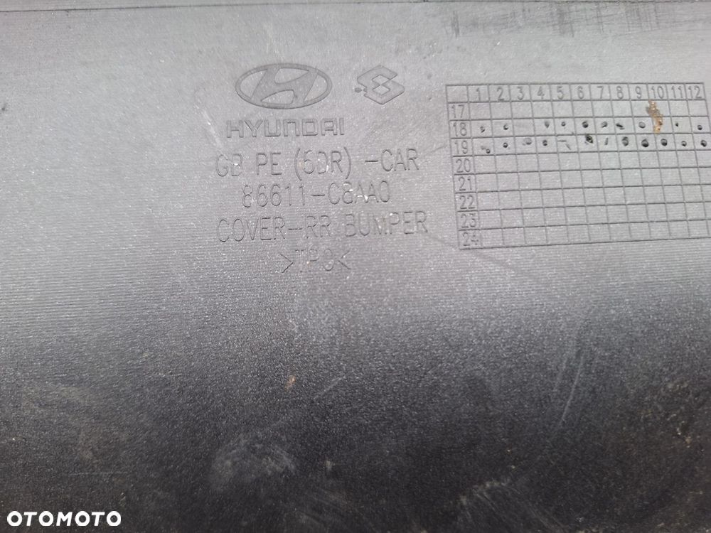 HYUNDAI i20 II LIFT 18- ZDERZAK TYŁ TYLNY ORYGINAŁ 86611-C8AA0 WYSYŁKA 24H - 10