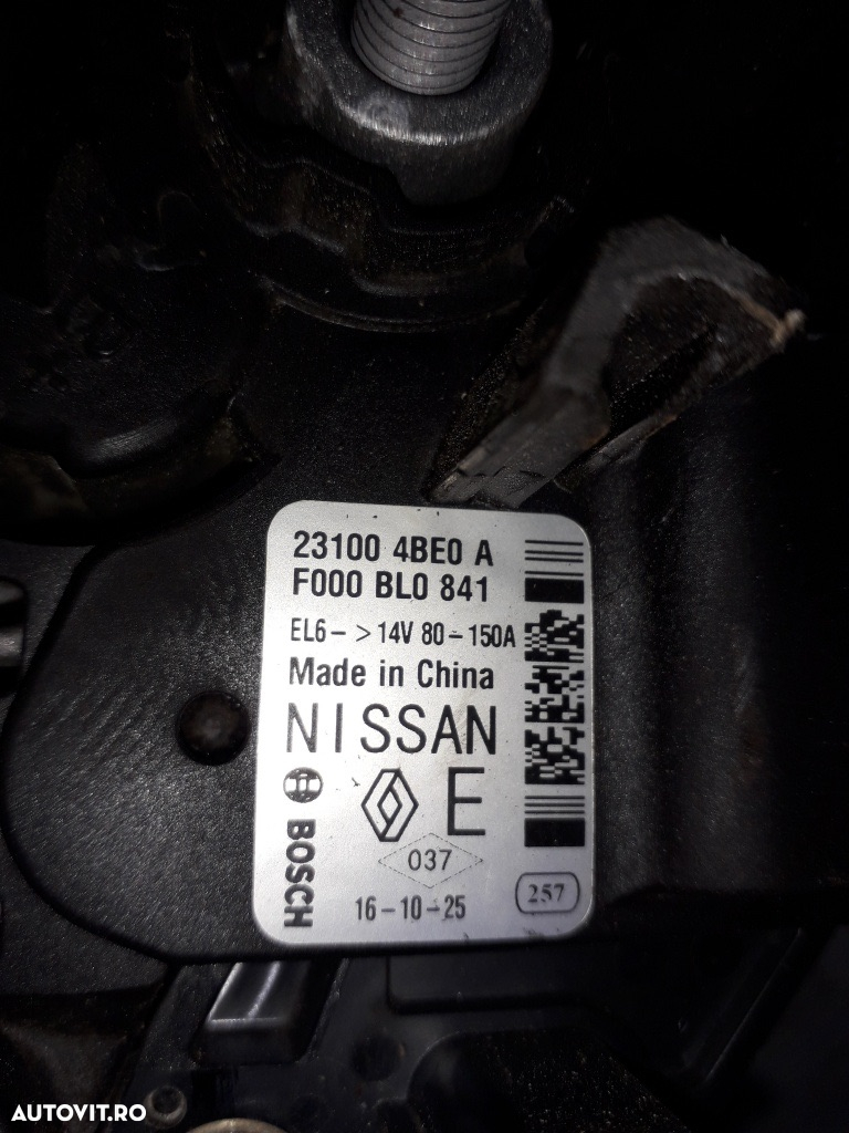 Alternator Nissan X-Trail 1.6 DCI 231004BE0A 2011 2012 2013 2014 2015 2016 2017 2018 - 4