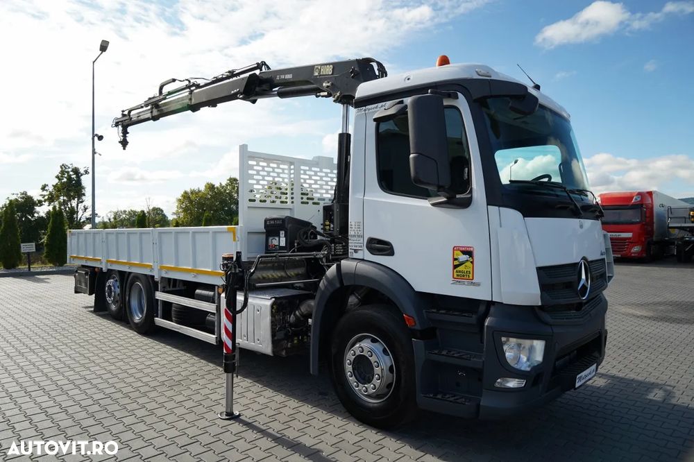 Mercedes-Benz ANTOS 2536 / 6x2 / PUNTE RIDICATĂ / PUNTE DIRECȚIE / HDS HIAB 144bs-2 Hiduo / ROTARE / TELECOMANDĂ - 2