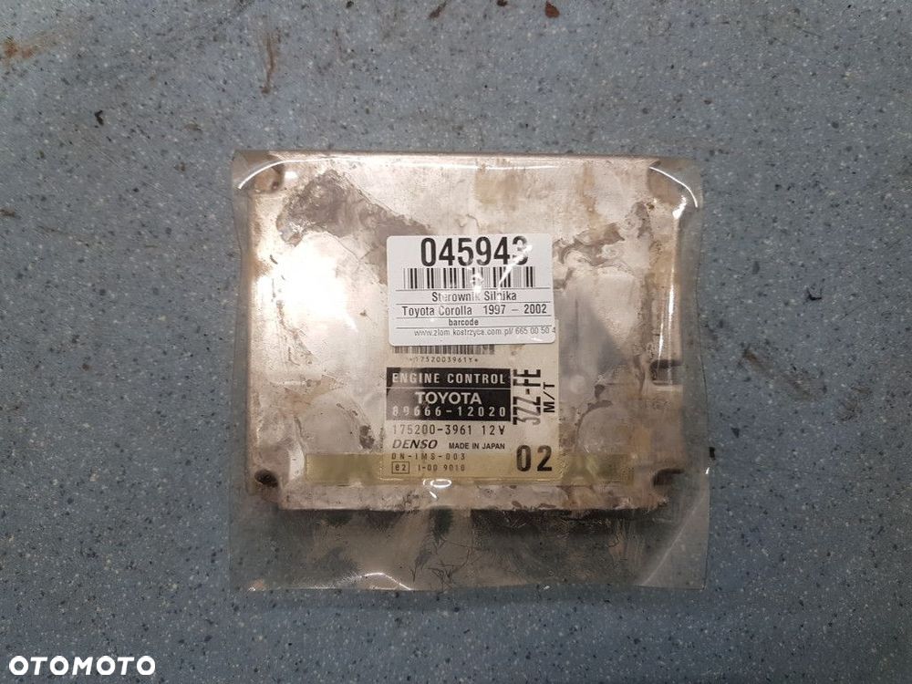 TOYOTA COROLLA E11 G6 1.6B STEROWNIK SILNIKA 89666-12020 - 1