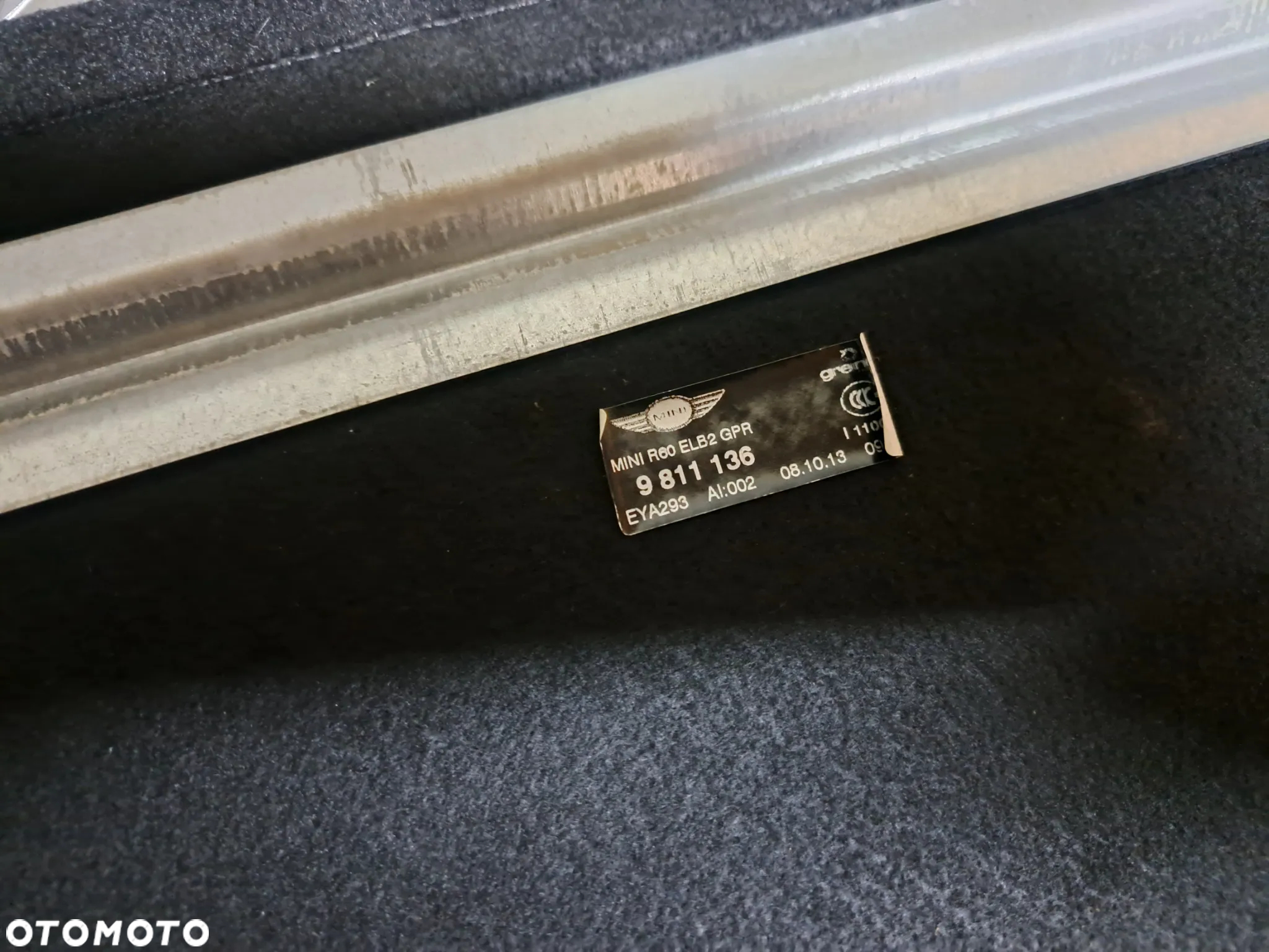 Dywan  wykladzina podloga bagaznika  Mini R60 - 3