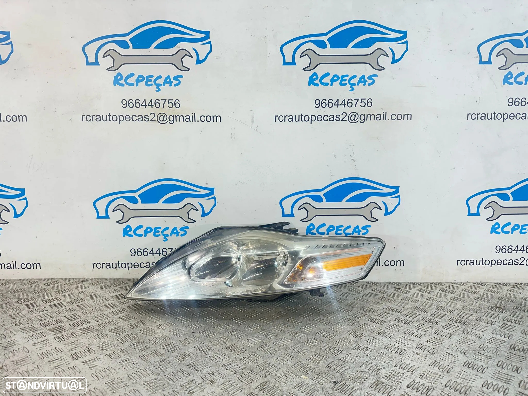 .Conjunto Oticas Faróis Frontal Frente Esquerda Direita Original Halogénio Ford Mondeo 4 MK4 2006 - 2014 7S71-13W030-BK 7S71-13W029-BH - 9
