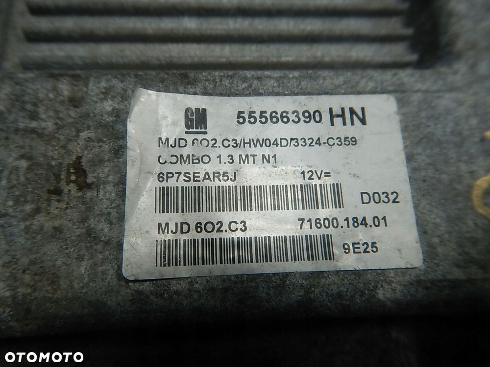 sterownik komputer opel combo c 1.3 cdti 55566390 - 3