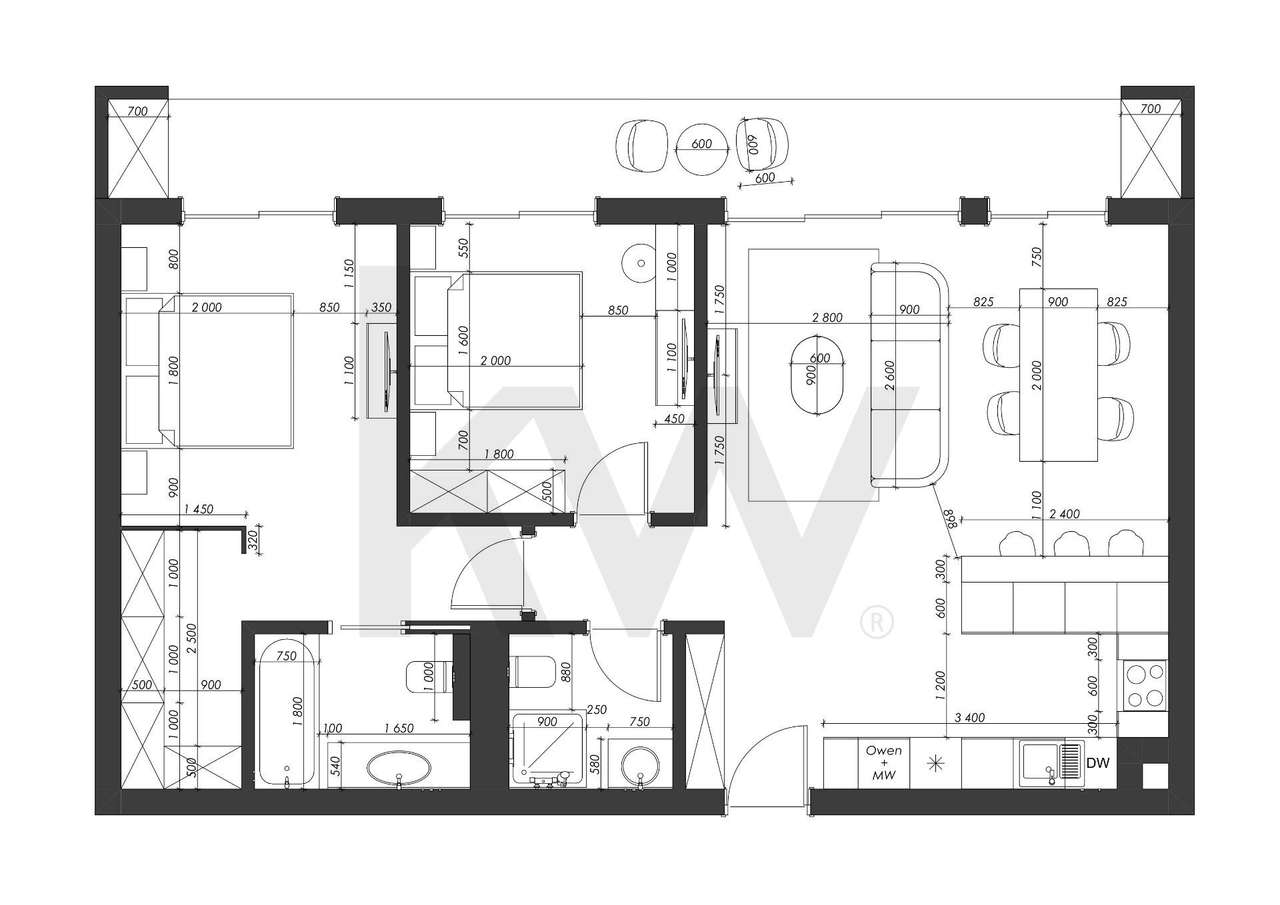 Apartamento T2 - 4to andar AV - "Infinity - In Garajau" - Grande imagem: 3/17