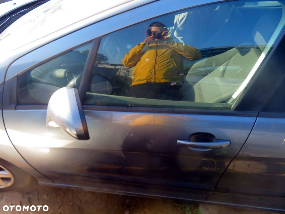 DRZWI PRZEDNIE LEWE 308 I T7 5D HB KTHC  SZARY THORIUM PEUGEOT 2007-2011 - 11
