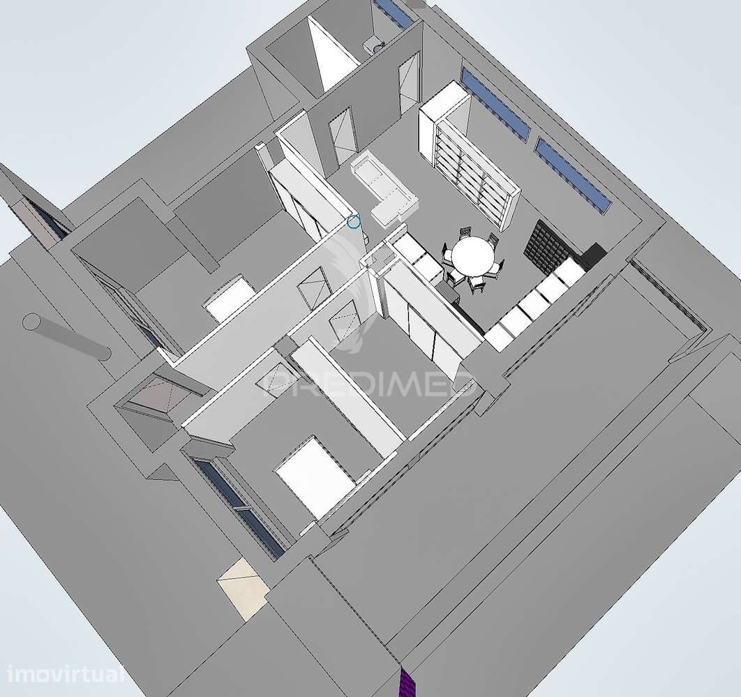 T2+1 Moderno, Mobilado e Equipado | Design Contemporâneo e Pronto a... - Grande imagem: 3/19