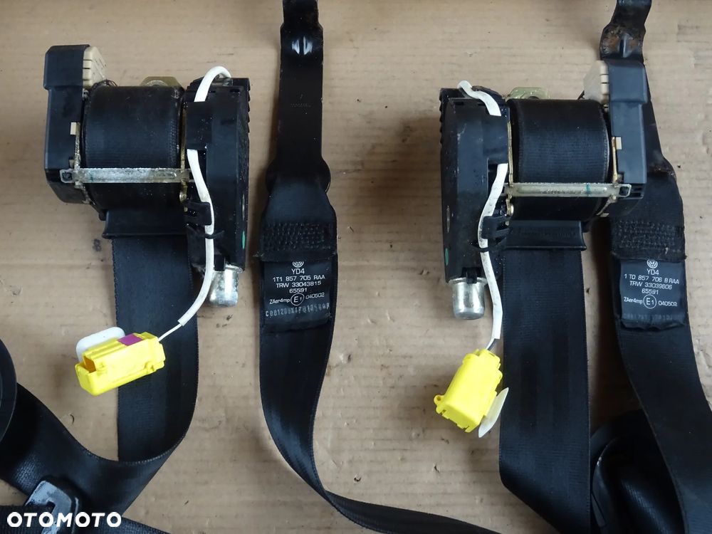 VW TOURAN PASY BEZPIECZEŃSTWA PRZÓD NAPINACZE PRZEDNIE PRAWY LEWY AIRBAG - 3