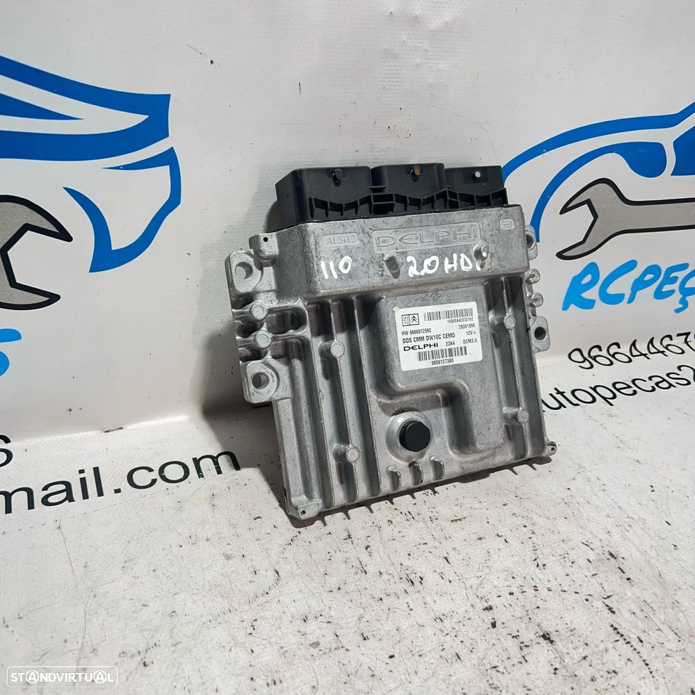 .Centralina Original Motor Delphi PSA Peugeot Citroen DS 9806127380 / 28381996 / 9666912580 - 4