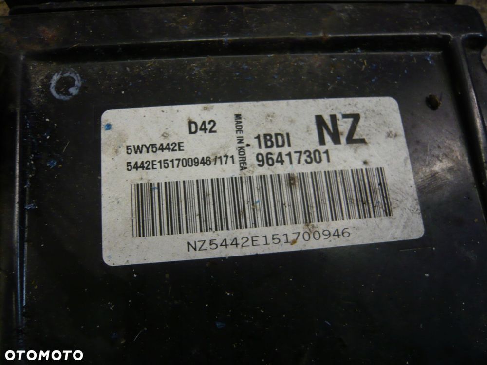 komputer sterownik silnika 5wy5442e chevrolet spark matiz - 2