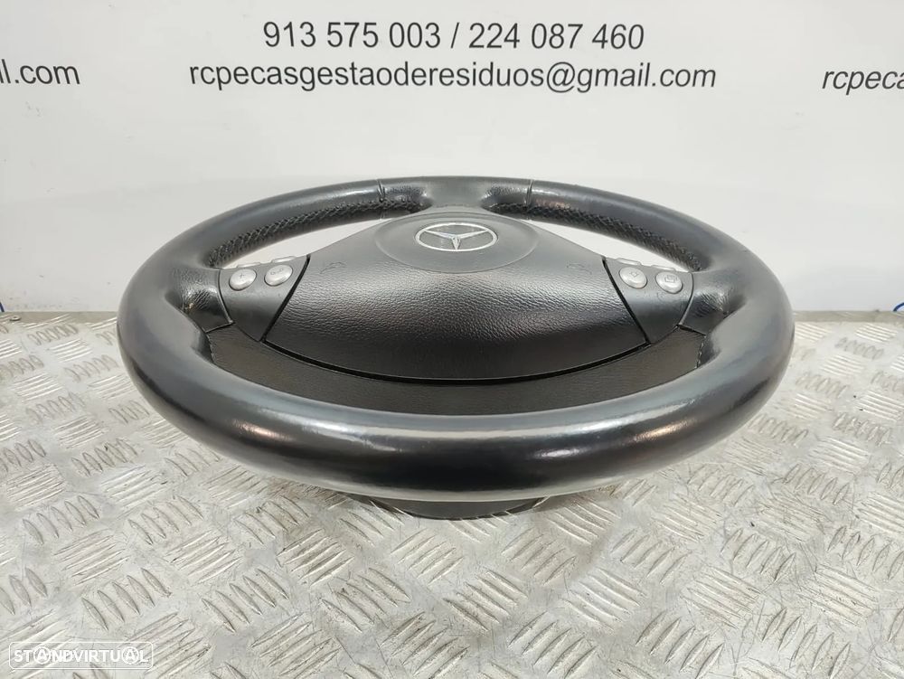 Volante Completo em Pele Multifunções Mercedes Benz SLK R171 A1714600403 - 8