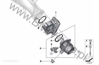Przepustnica BMW 2.0T B48 F39 F40 F45 G11 G20 G30 G01 7619008 - 5