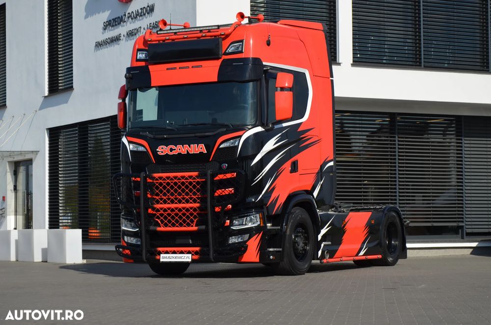 Scania S 500 / 2019 / KLIMA P. / 4 PODUSZKI / FULL LED / TRUX / ACC / SKÓRA / NAVI / DE / 7408 - 1
