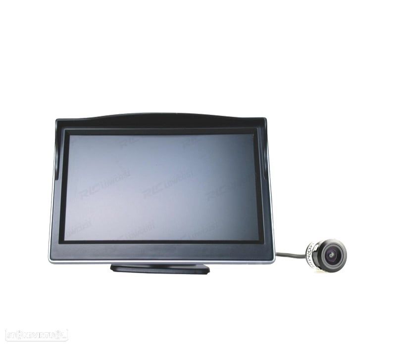 MONITOR 5 " COM SUPORTE + CAMARA DE MARCHA ATRAS - 1