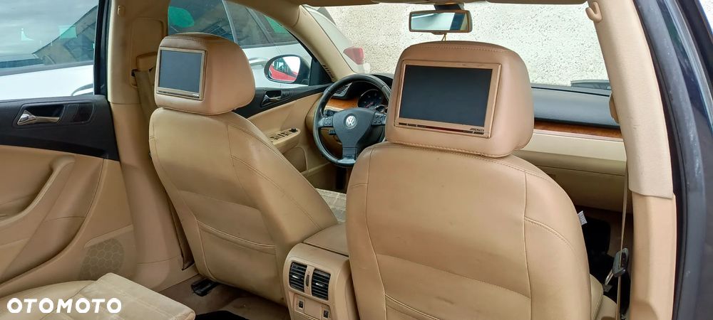 FOTEL FOTELE VW PASSAT B6 SEDAN SKORA ALCANTARA MONITORY - 8