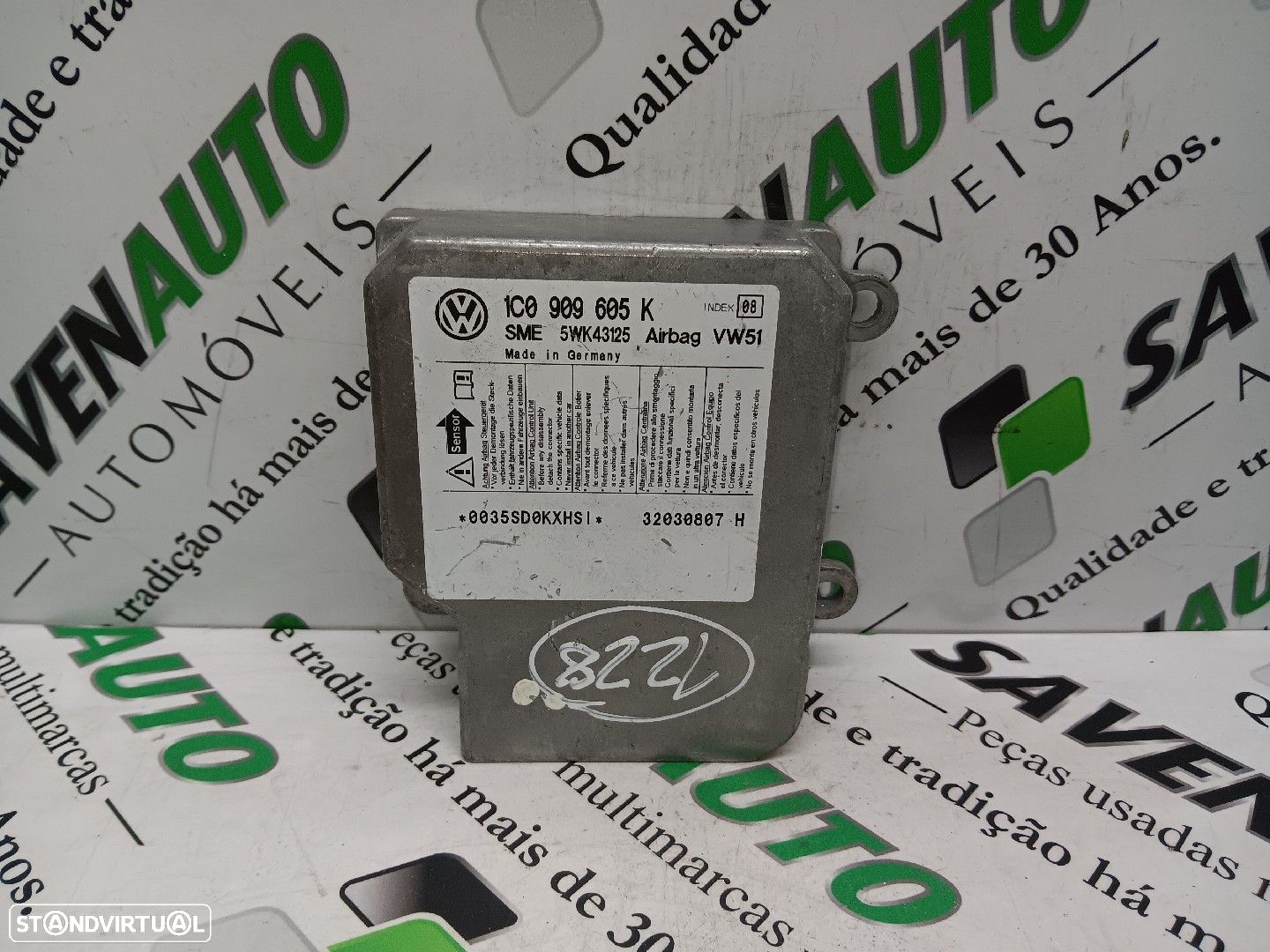 Centralina Airbags Volkswagen Polo (9N_) - 1