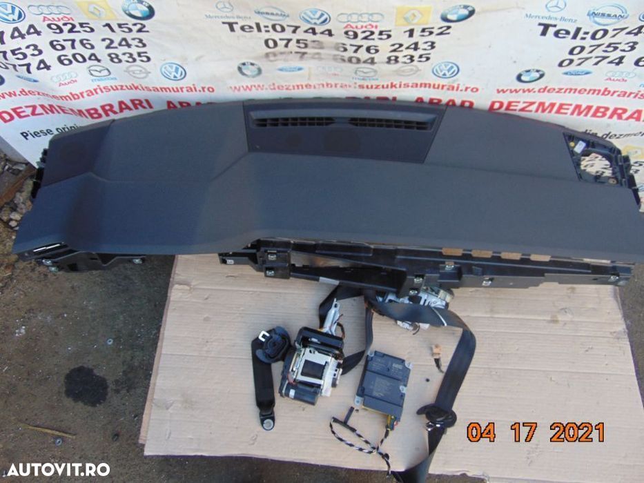 plansa bord cu airbag pasager+centuri+modul airbag uri - 1