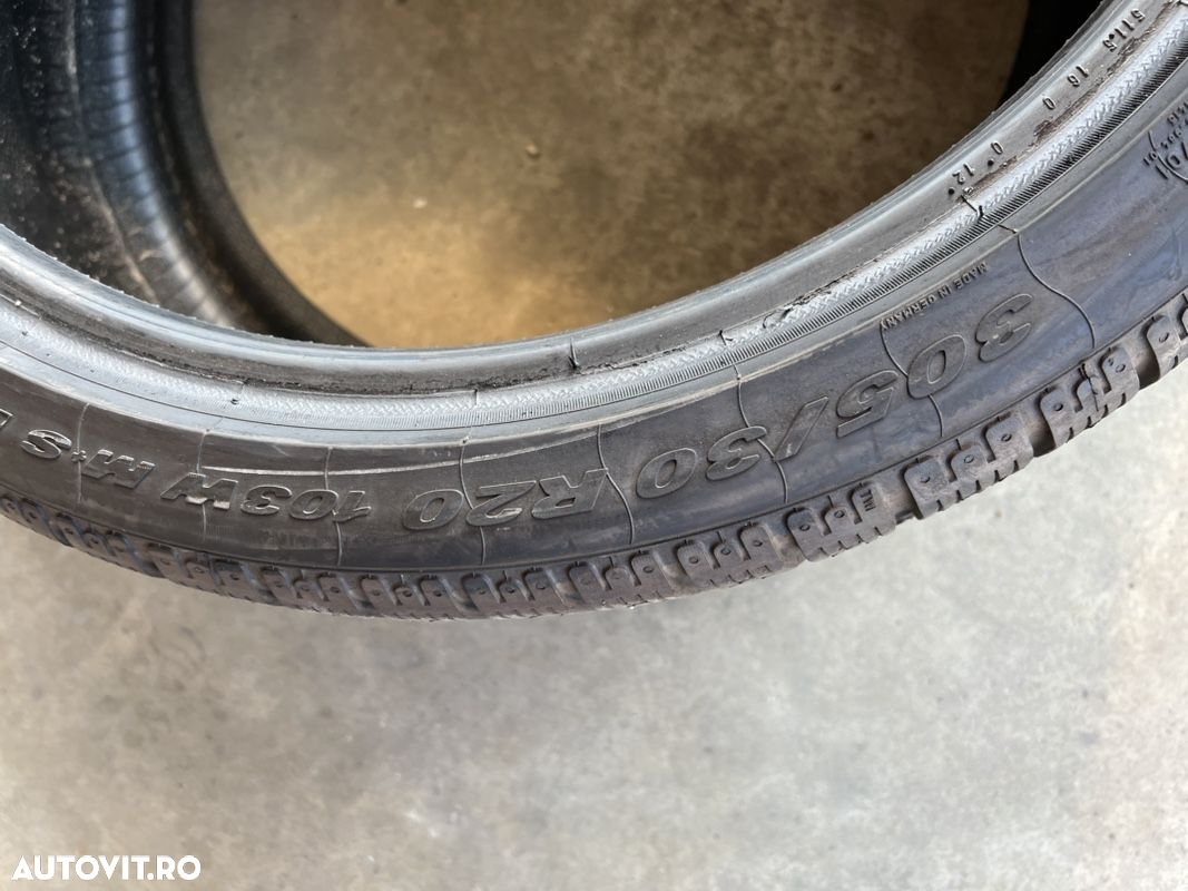 vând 2 anvelope 305/30/20 Pirelli de iarnă ca noi - 5