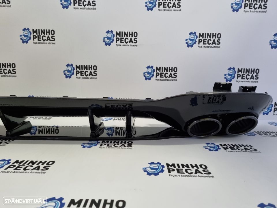 Difusor Traseiro Mercedes Class A (W177) Look A45 (Ponteiras Pretas) - 8