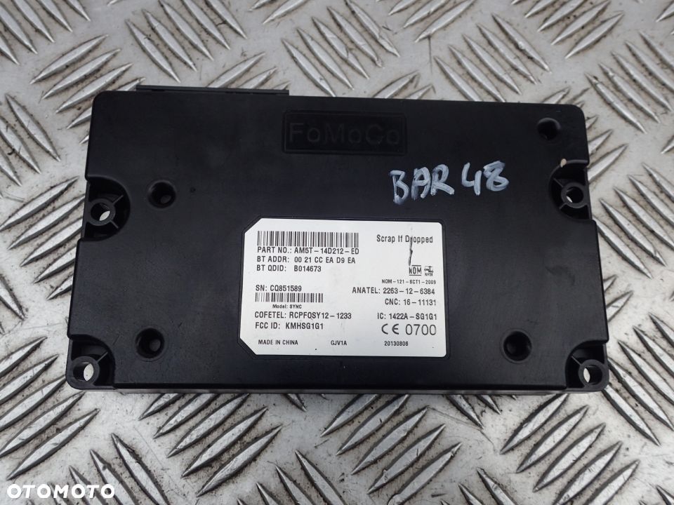 MODUŁ BLUETOOTH FORD B-MAX FIESTA FOCUS MK3 AM5T-14D212-ED RADOM - 1