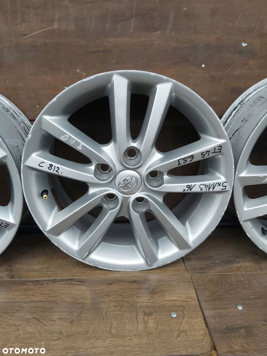 Toyota Auris I II Alufelgi 16 5x114,3 et45 6,5J Verso Avensis 42611-YY250 - 5