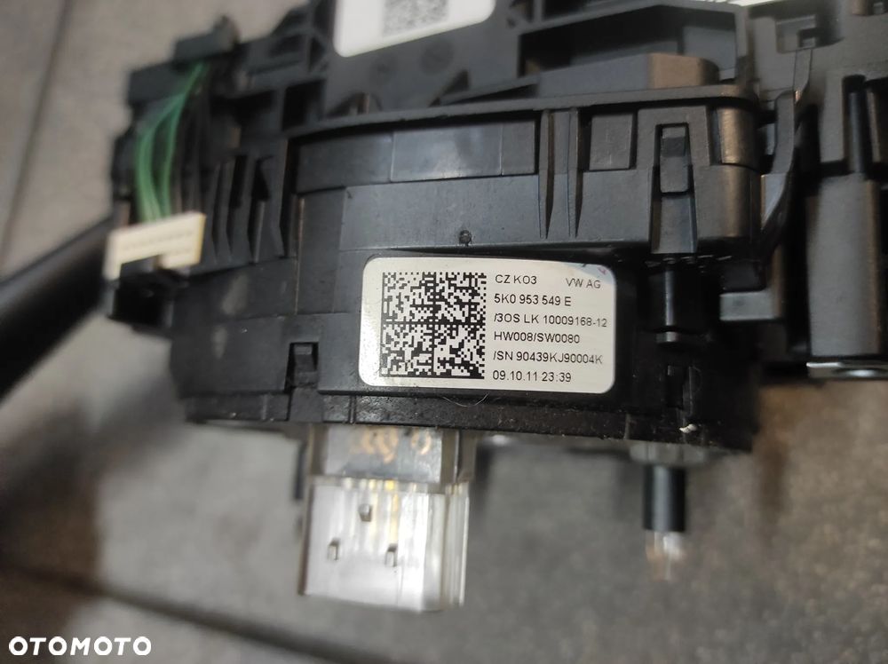 VW GOLF 6 TOURAN CADDY SKODA OCTAVIA 2 TEMPOMAT MANETKI ZWIJAK TAŚMA KIEROWNICY 5K0953549E 5K0953507BC WYSYŁKA !!! - 2