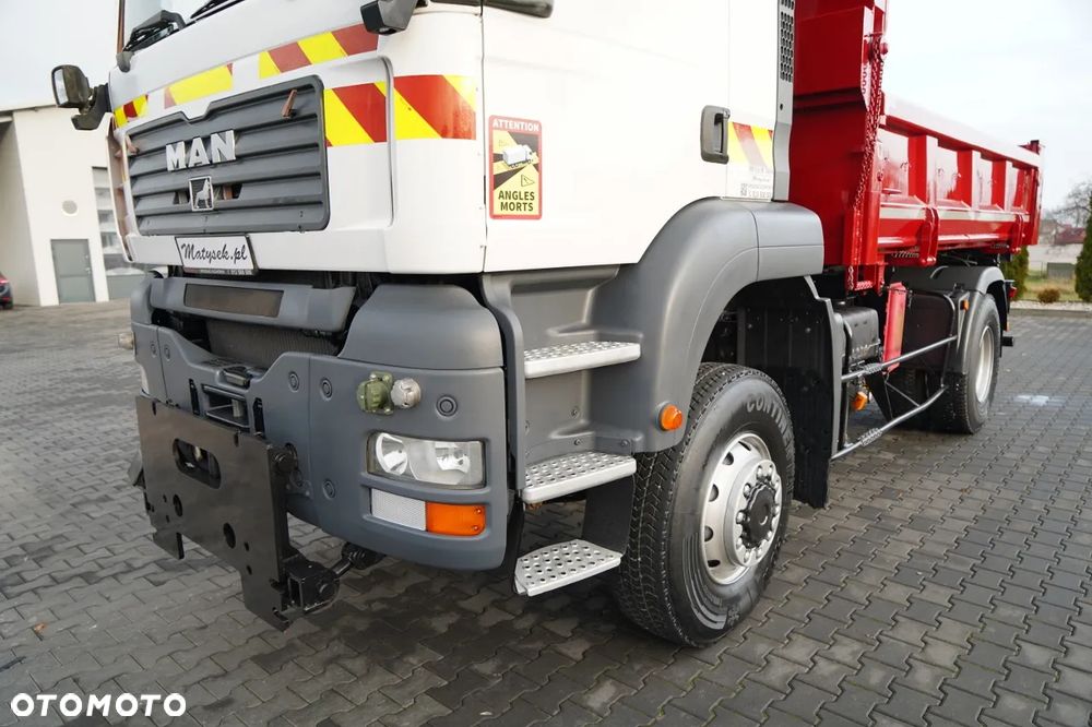 MAN TGA 18.360 / 4X4 / WYWROTKA 2 STRONNA / HYDROKLAPA / HYDROBURTA / CZOŁOWNICA / SPECJALNY / MANUAL - 15