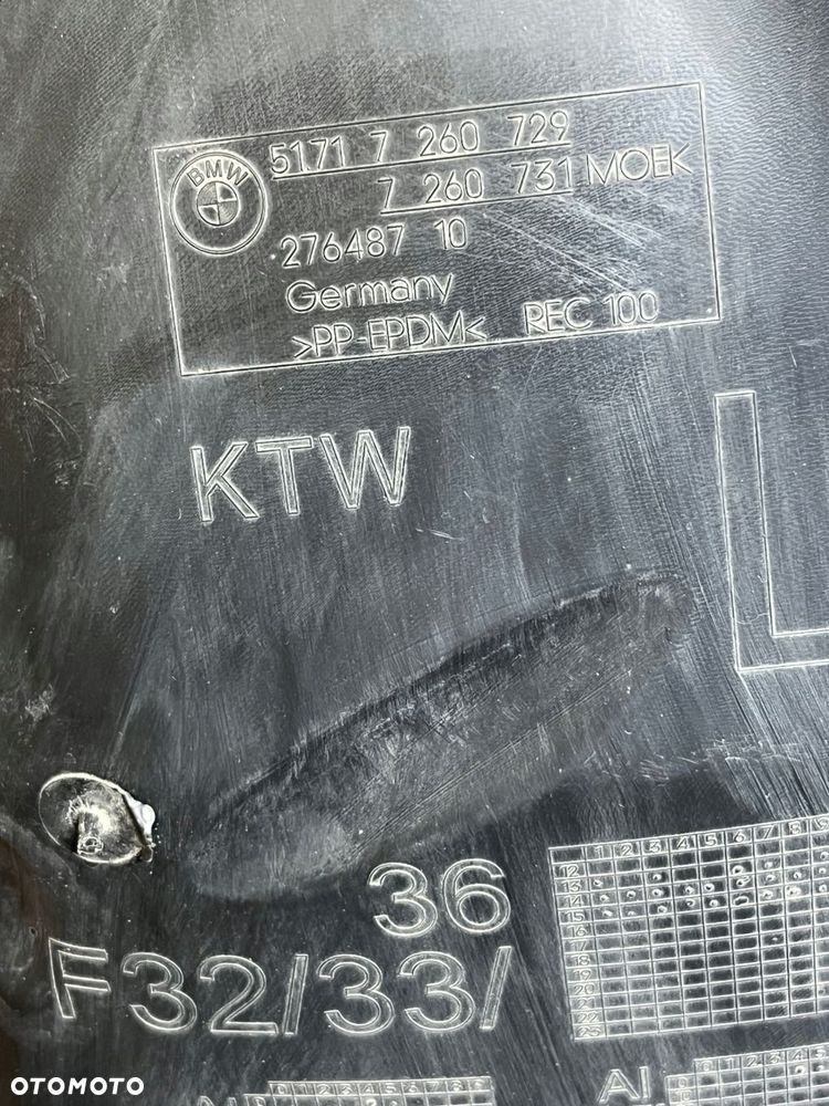 nadkole lewy przód bmw f32 f36 mpakiet 7260729 - 4