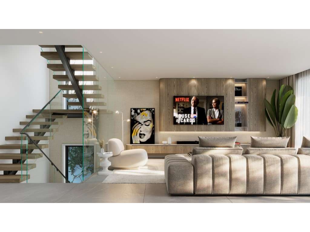 Moradia contemporânea com 5 quartos e piscina privada em Acochete - Grande imagem: 4/36