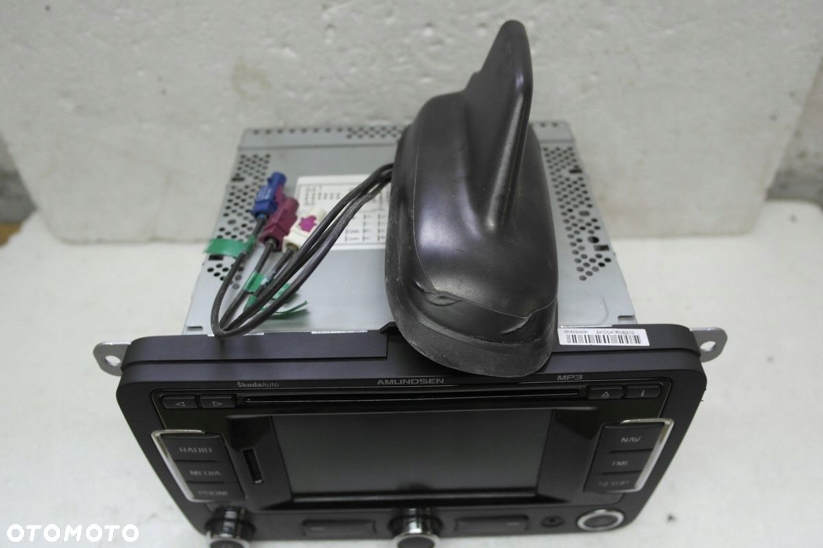 NAWIGACJA RNS310 AMUNDSEN SKODA RADIO CD Z KODEM  ANTENA - 4