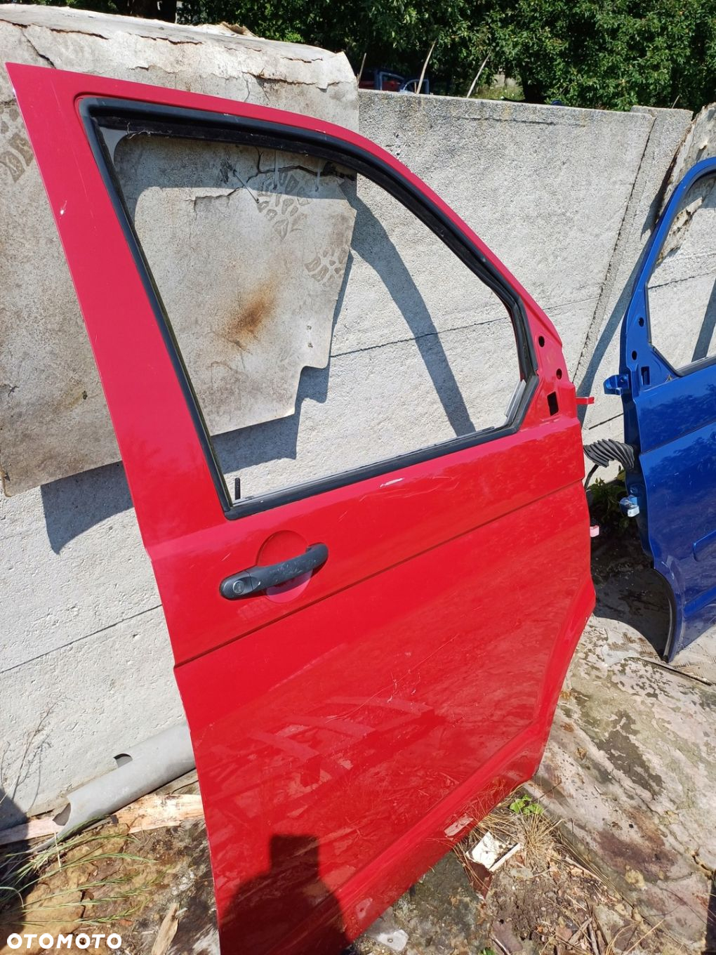 Drzwi prawe przód Volkswagen Transporter T5 CZERWONY igła BEZ KOROZJI 05r. - 6