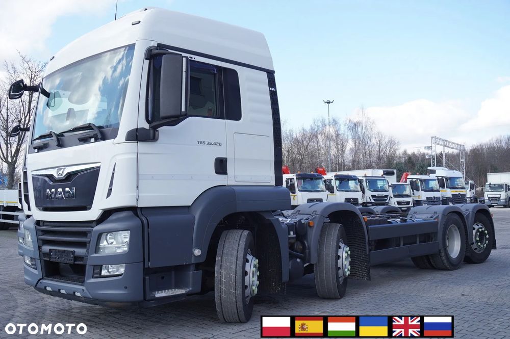 MAN TGS 35.420 8x2 / Rama 6,4 m / 3 osie skrętne / 3 szt. - 1