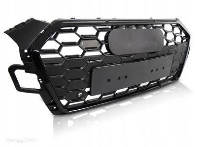 Atrapa Grill Audi A5 F5 19-23 Sport Rs Style Black Pdc - 1