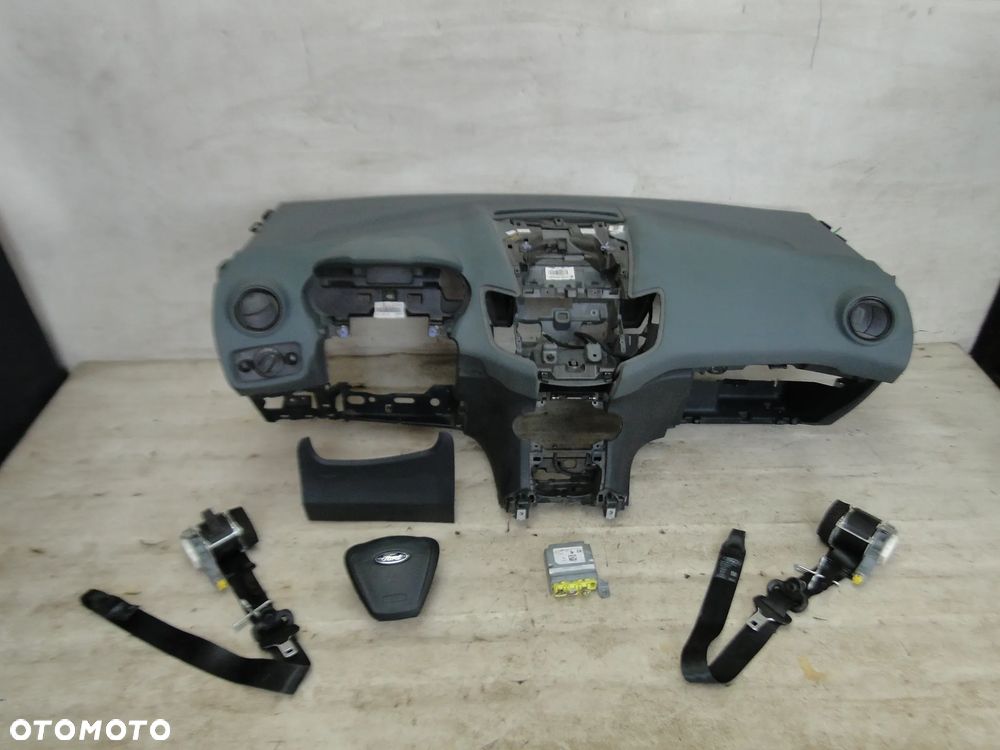 FORD FIESTA MK7 VII DESKA KONSOLA PODUSZKI AIRBAG PASY SENSOR KOMPLET ORYGINAŁ EUROPA