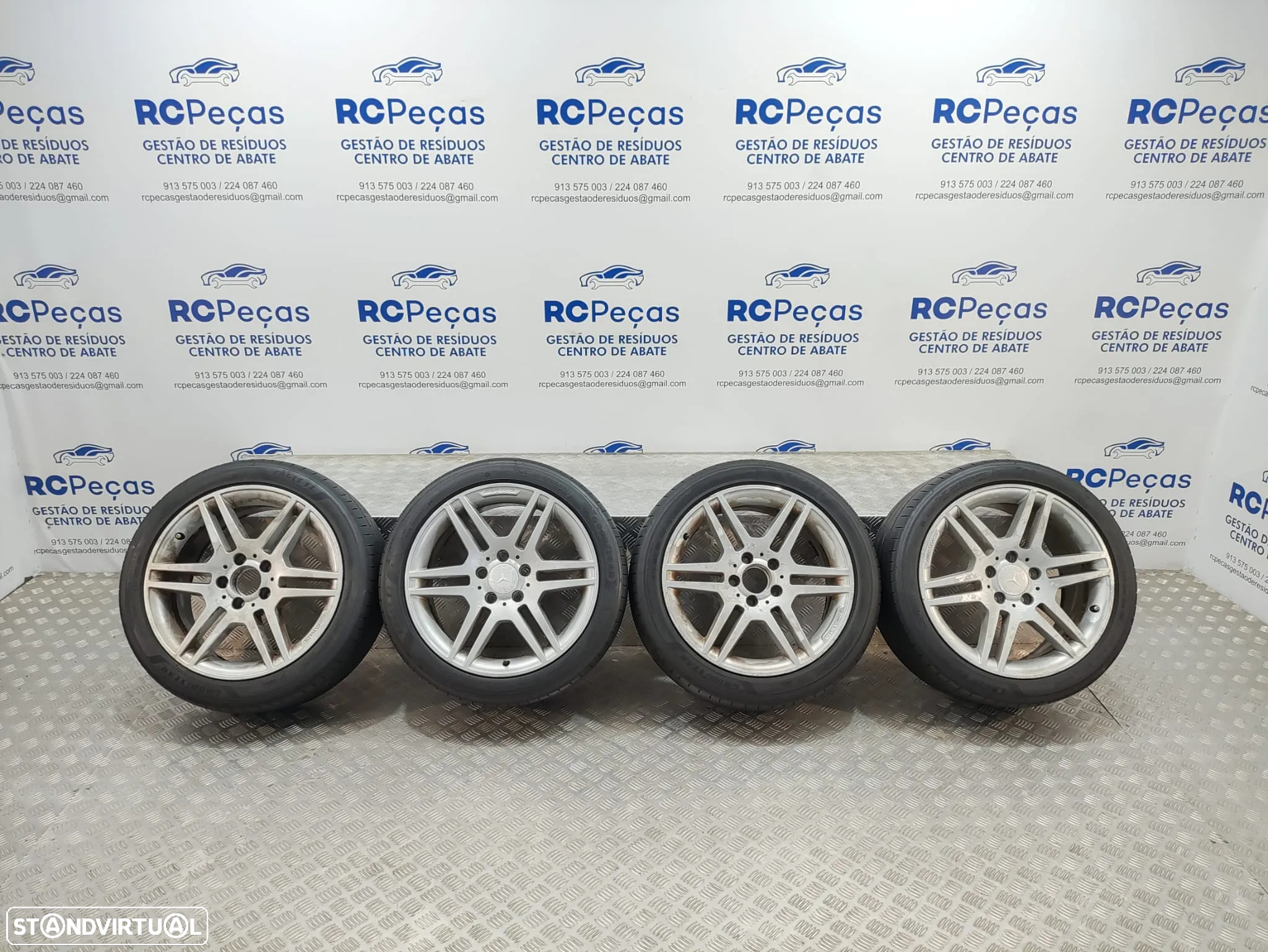 Conjunto Jantes 17 Originais Mercedes Benz Class C W204 AMG 7,5J ET47 5x112 - 2