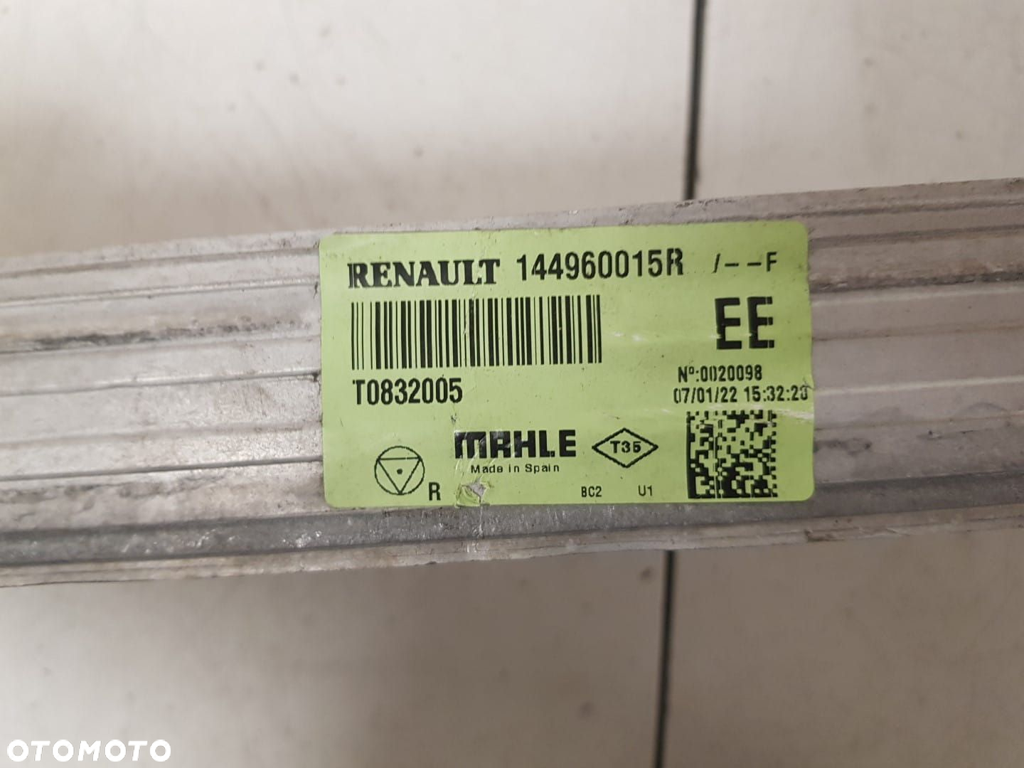 CHŁODNICA POWIETRZA INTERCOOLER RENAULT MASTER III 3 MOVANO C 3 NISSAN NP400 2.3CDI 10-24 144960015R - 3