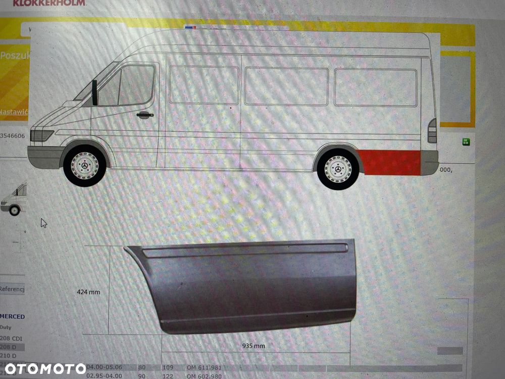 REPERATURKA TYLNA PRAWA SPRINTER W901, LT  1995-2006 - NOWA - 4