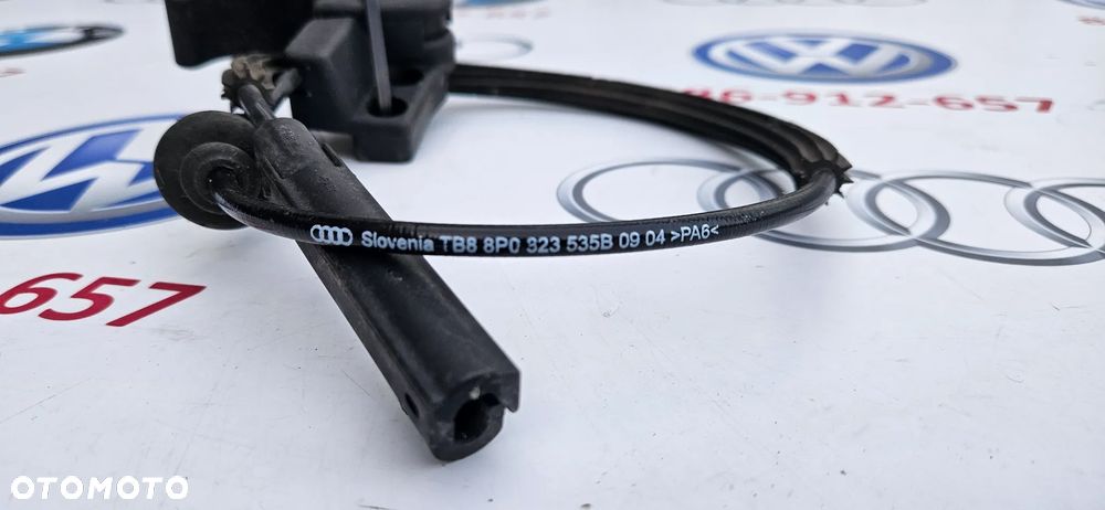 Audi A3 8P Linka otwierania maski silnika Cięgno Dźwignia maski silnika 8P0823535B - 2