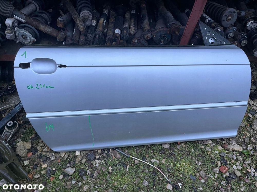 BMW E46 COUPE DRZWI PRAWE PRZEDNIE TITNASILBER 354 - 2
