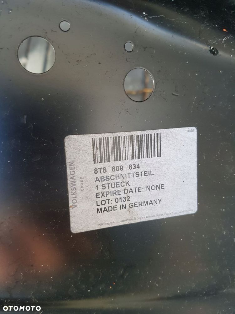 audi a5 08-17 sportback błotnik poszycie błotnika prawy tył bok 8t8809834 - 6